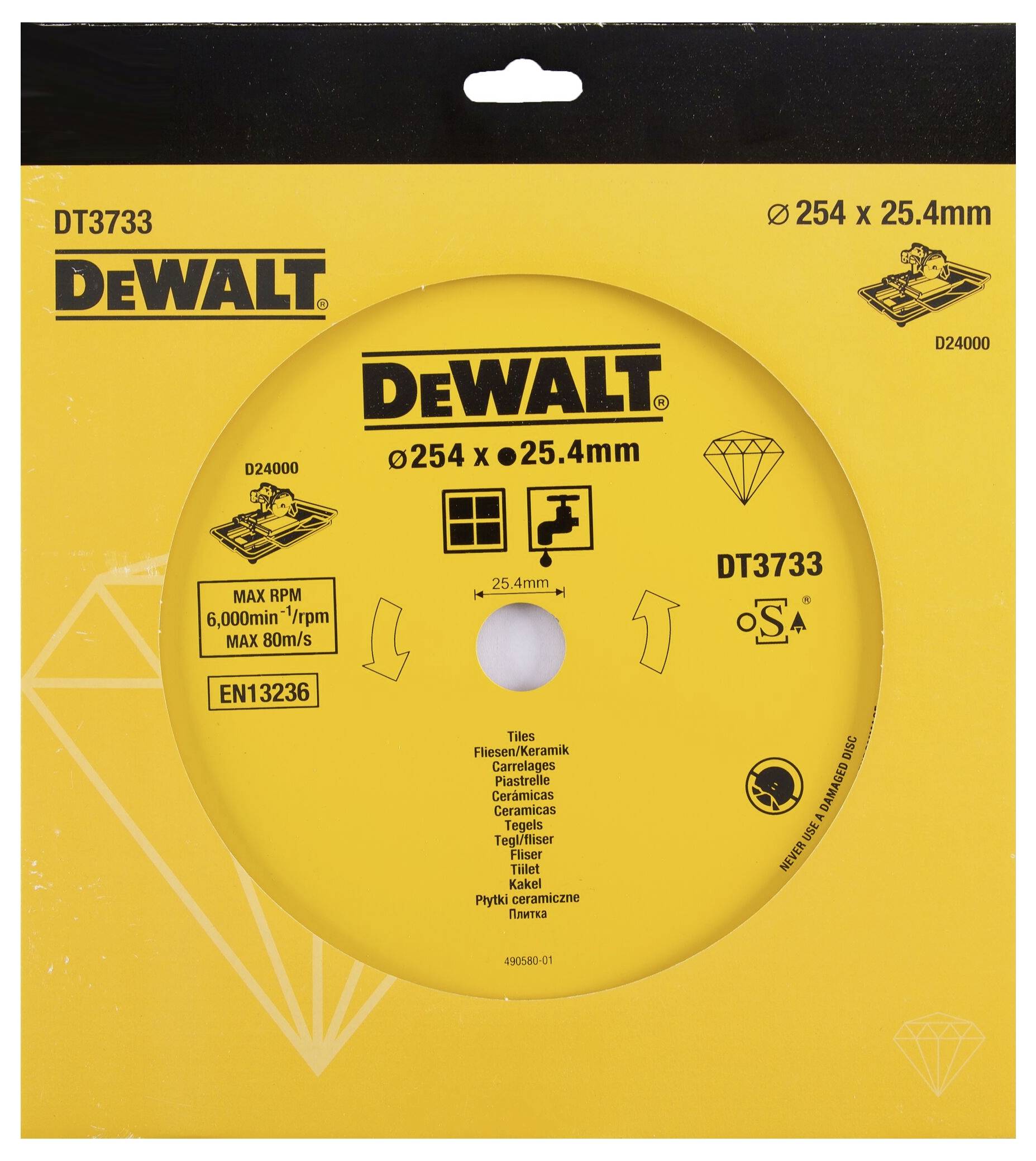 DEWALT DT3733-XJ Disque à tronçonner diamanté 1 pc(s)