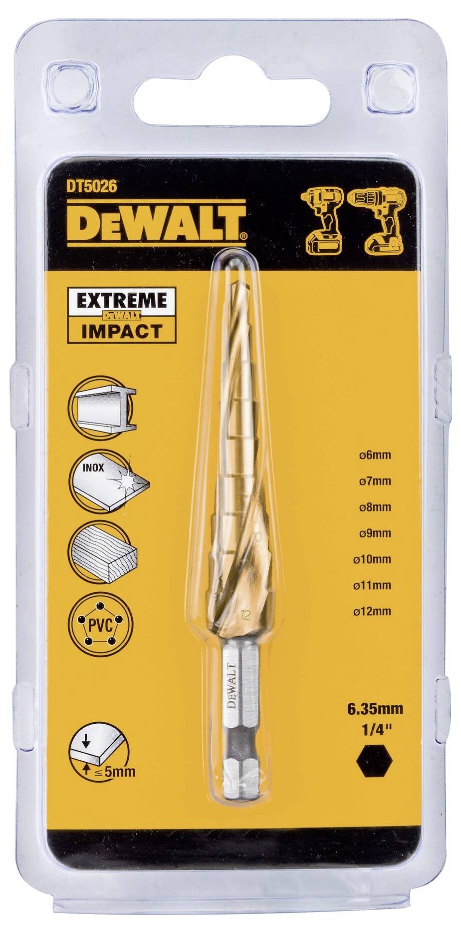 DEWALT DT5026-QZ Foret étagé 1 pc(s)