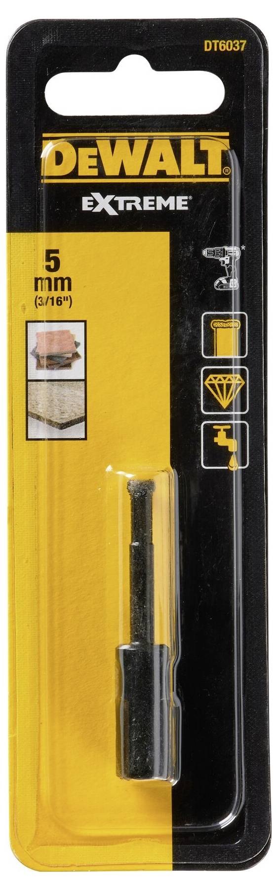 DEWALT DT6037-QZ Foret pour carrelages 5 mm 1 pc(s)
