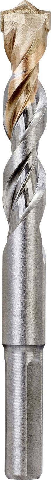 Un foret métallique avec des rainures hélicoïdales et une pointe acérée, adapté pour des travaux de perçage précis dans des matériaux solides.