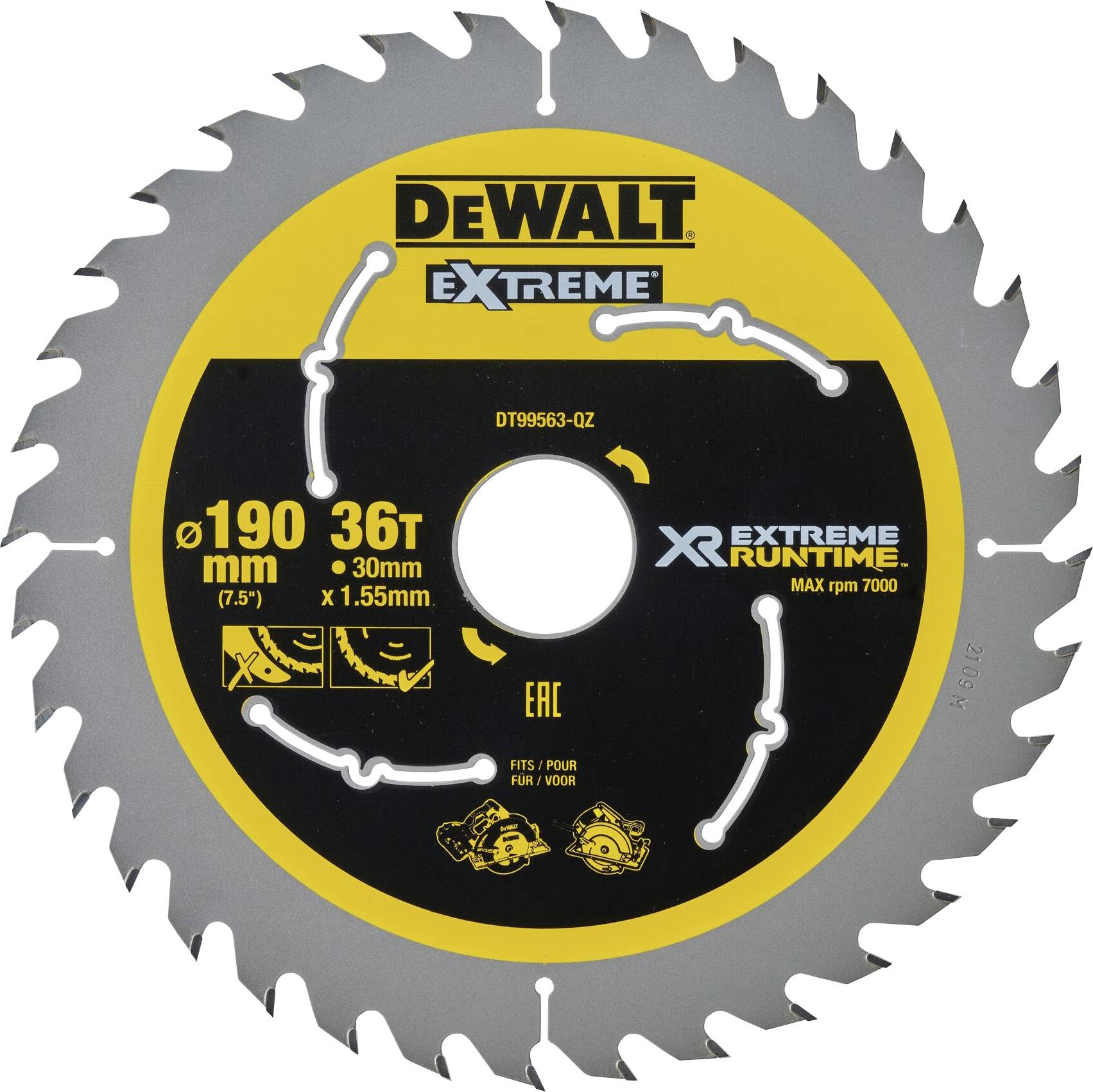 DEWALT DT99563-QZ Lame de scie circulaire 1 pc(s)