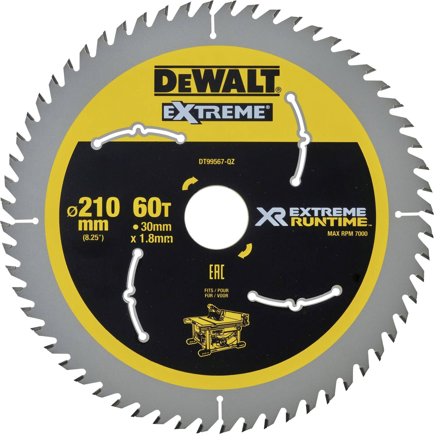 DEWALT DT99567-QZ Lame de scie circulaire 1 pc(s)