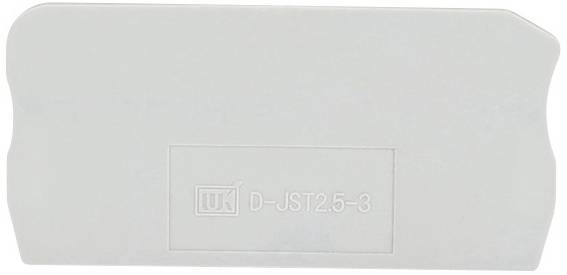 Capuchon en plastique gris-blanc portant l'inscription 'D-JST2.5-3', probablement un élément d'un composant électrique ou mécanique.