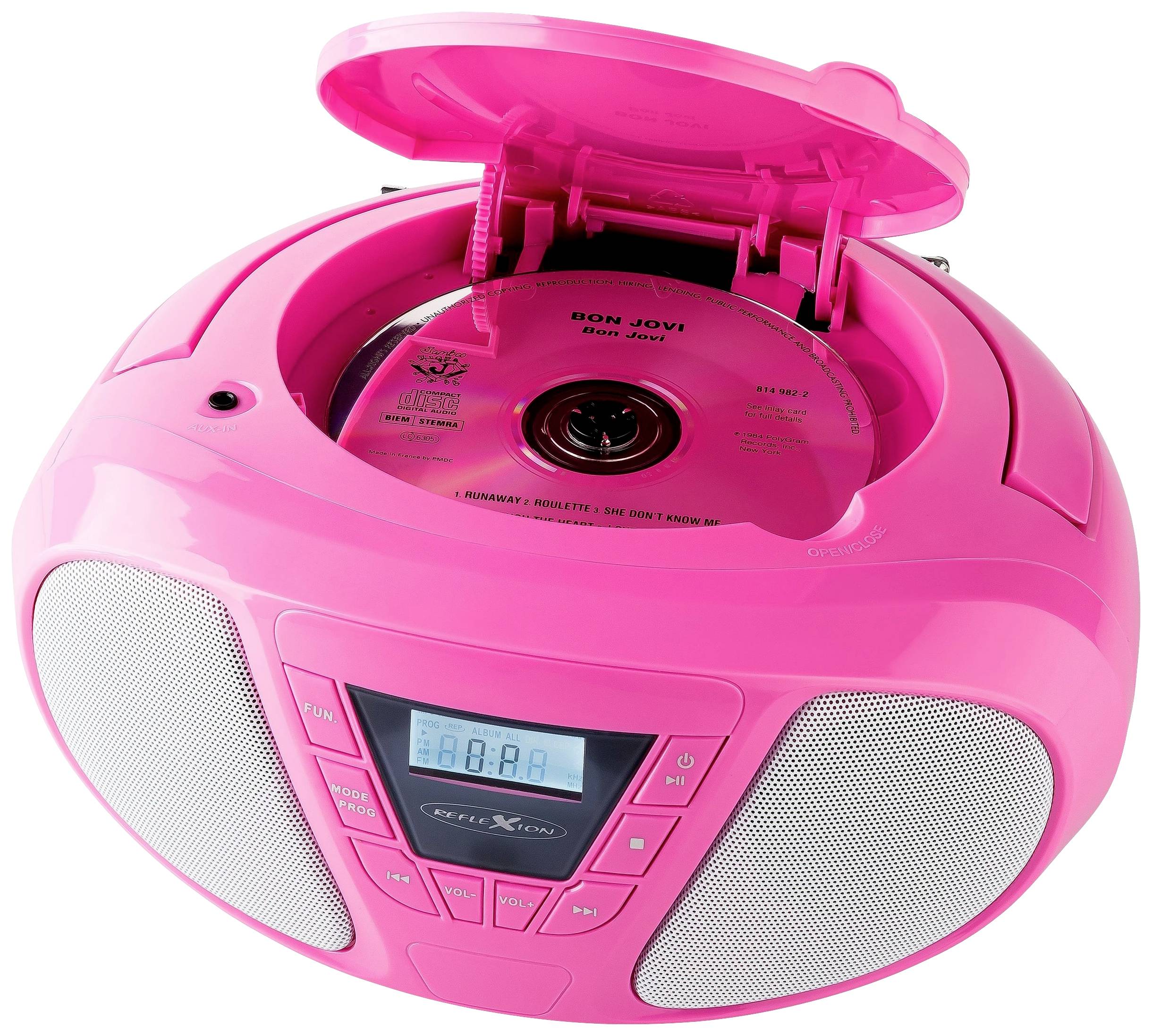 Reflexion CDR614PK Radio-lecteur CD FM CD, AUX