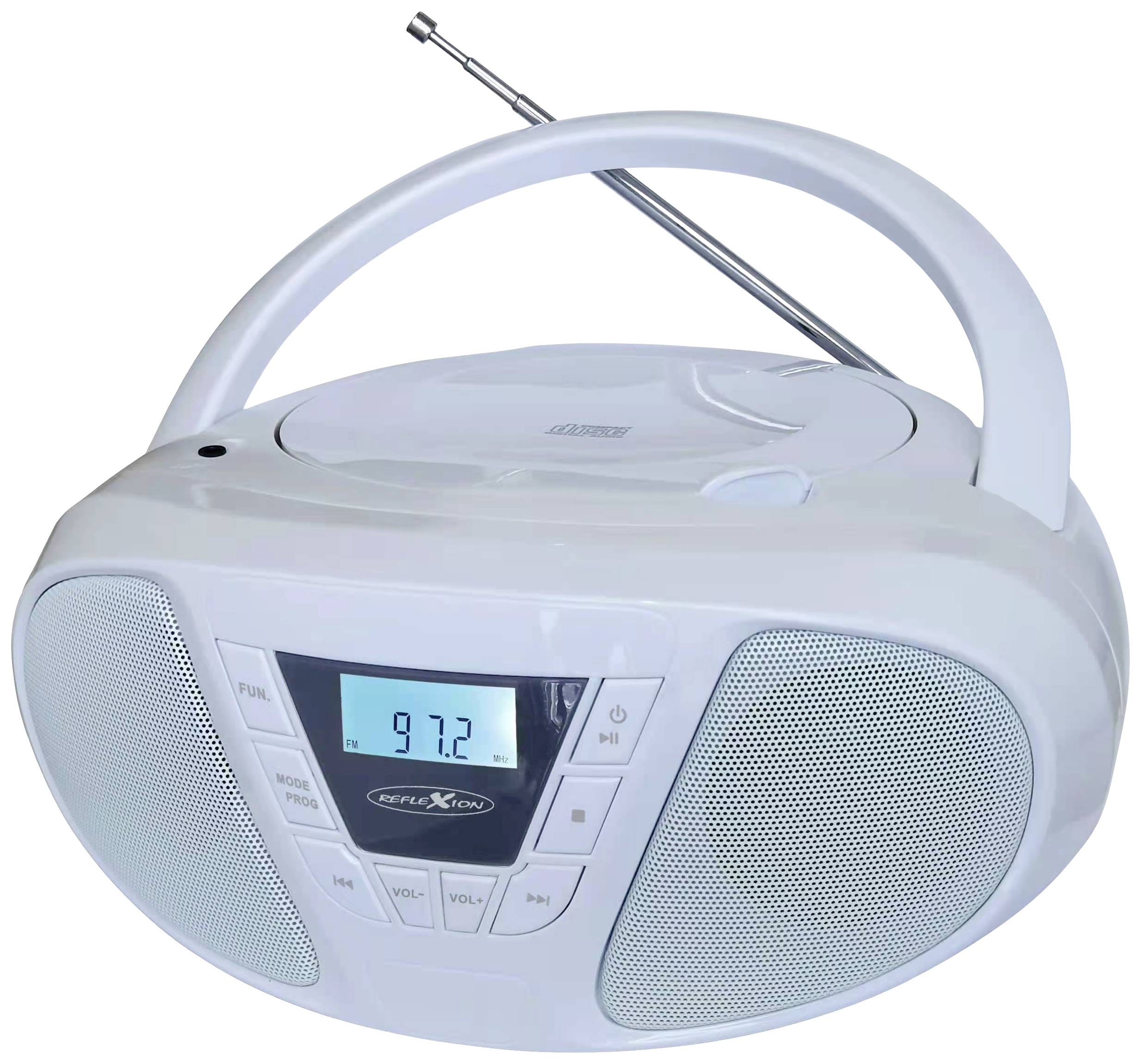 Reflexion CDR614WH Radio-lecteur CD FM CD, AUX