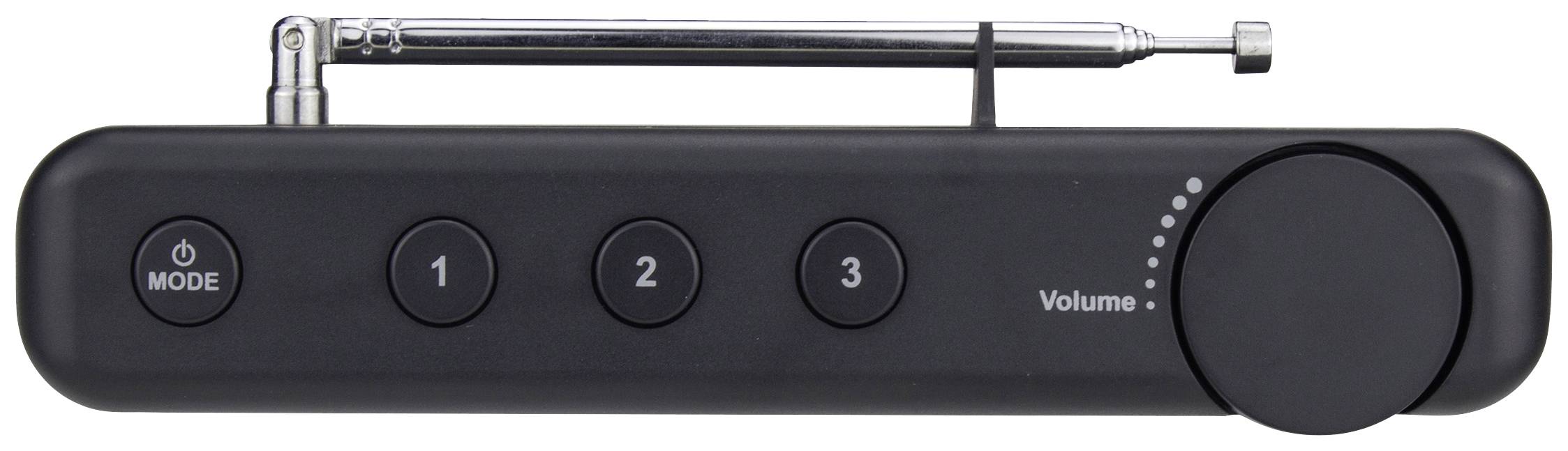 Reflexion TRA23DAB/GR Radio de table DAB+, DAB, FM DAB+, FM rechargeable anthracite, gris