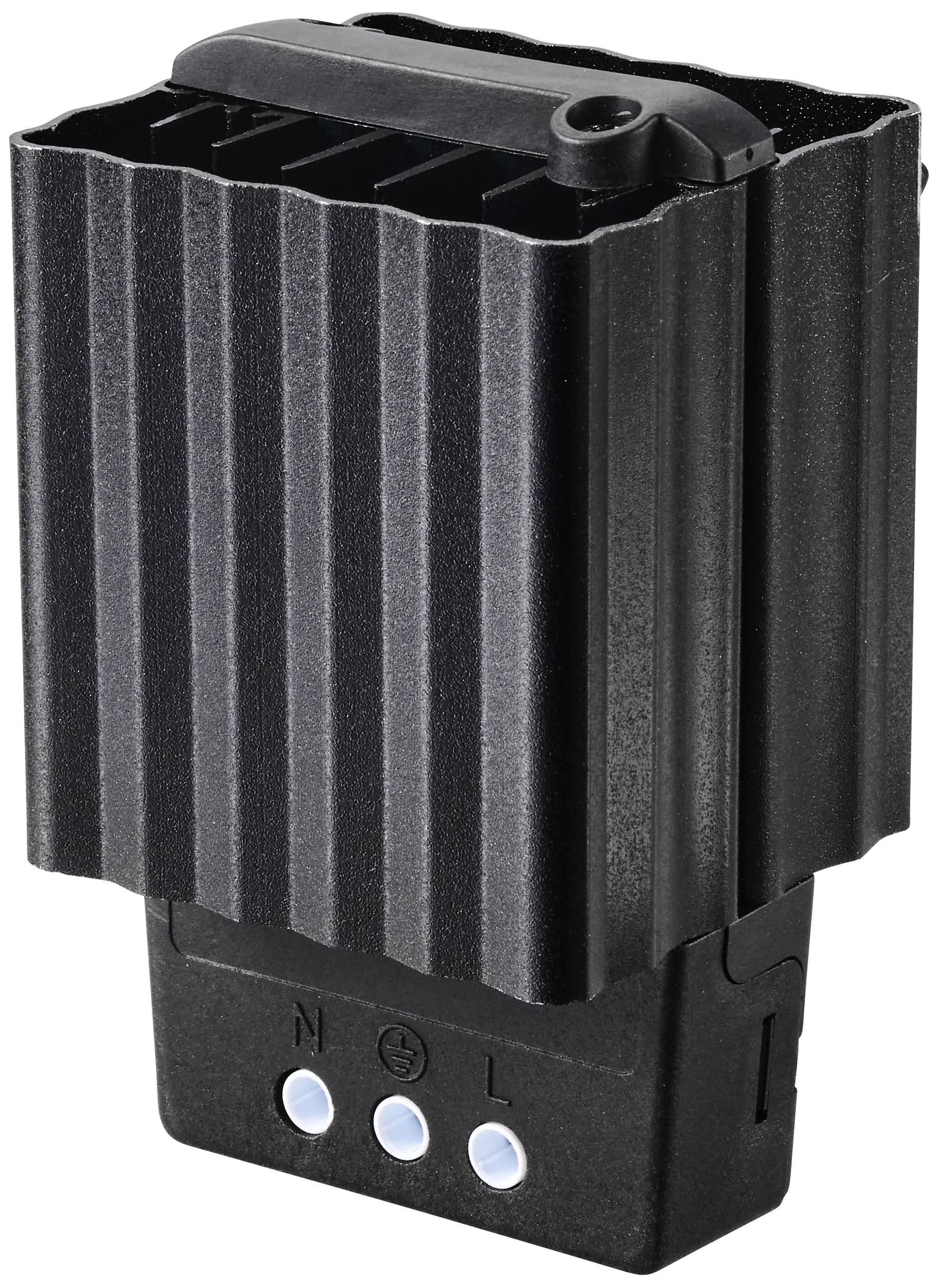 Adaptateur électrique noir multiprises, doté de plusieurs emplacements et touches, marqué 'N', 'L' pour la connexion d'appareils électriques.
