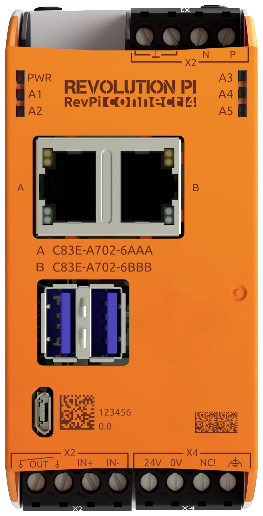 Revolution Pi by Kunbus RevolutionPi Connect 4 PR100376 API - Module d'extension