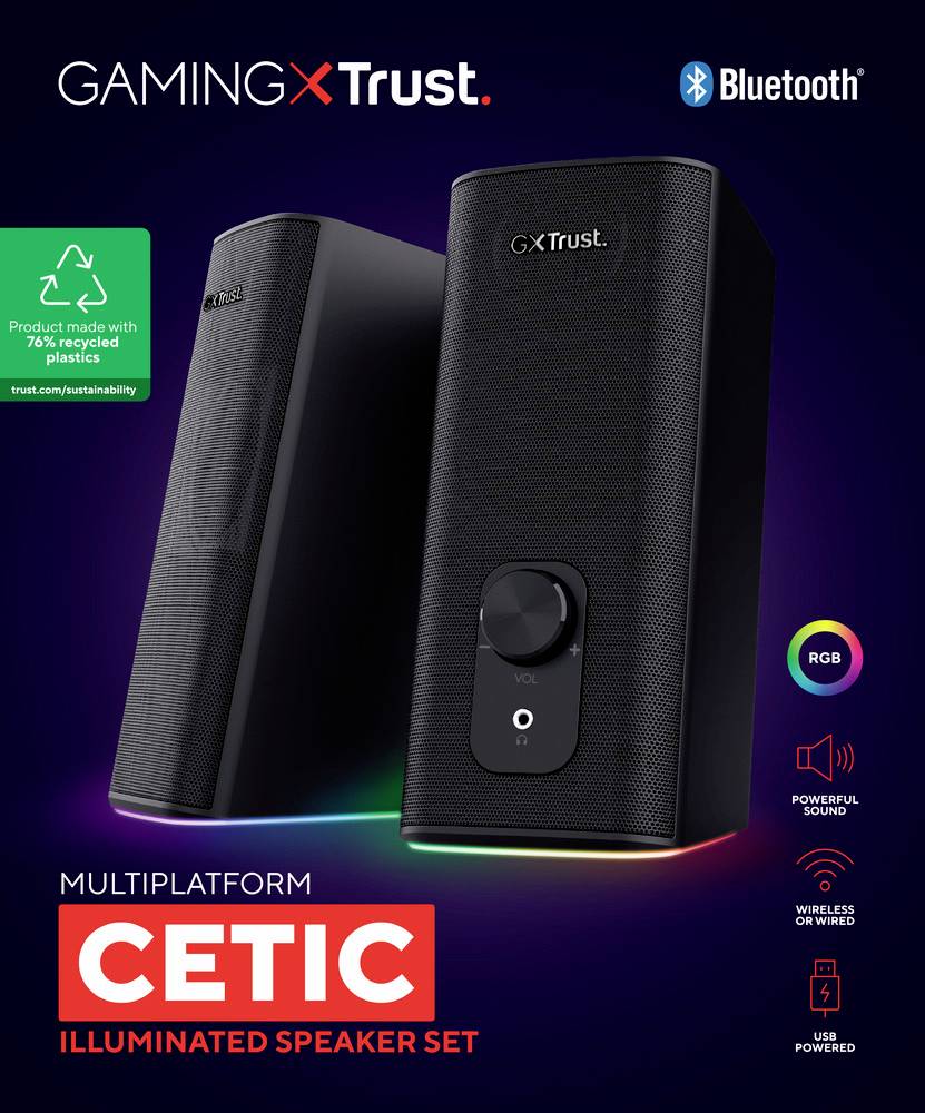 Trust GXT612 CETIC BT Enceintes PC filaire noir