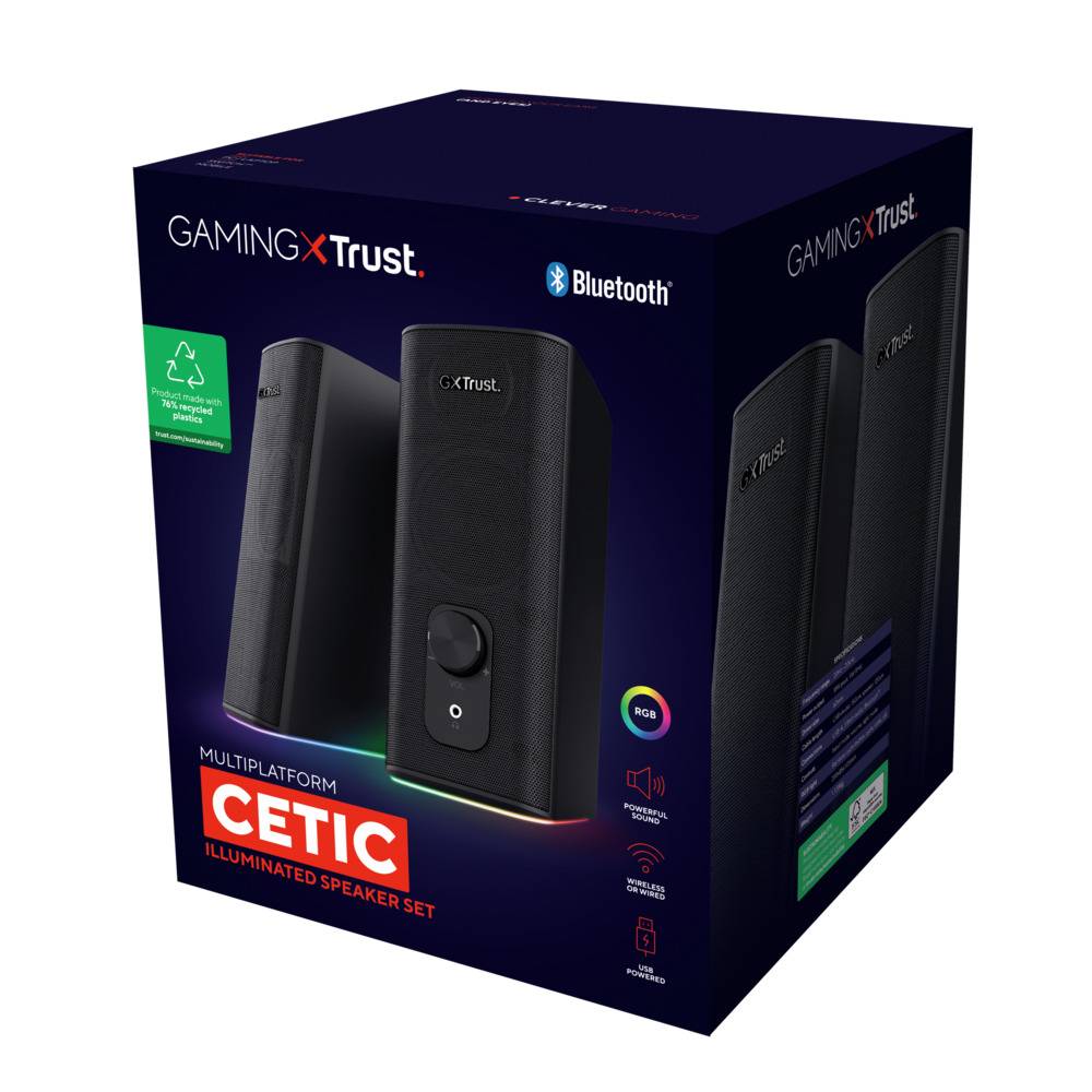 Trust GXT612 CETIC BT Enceintes PC filaire noir