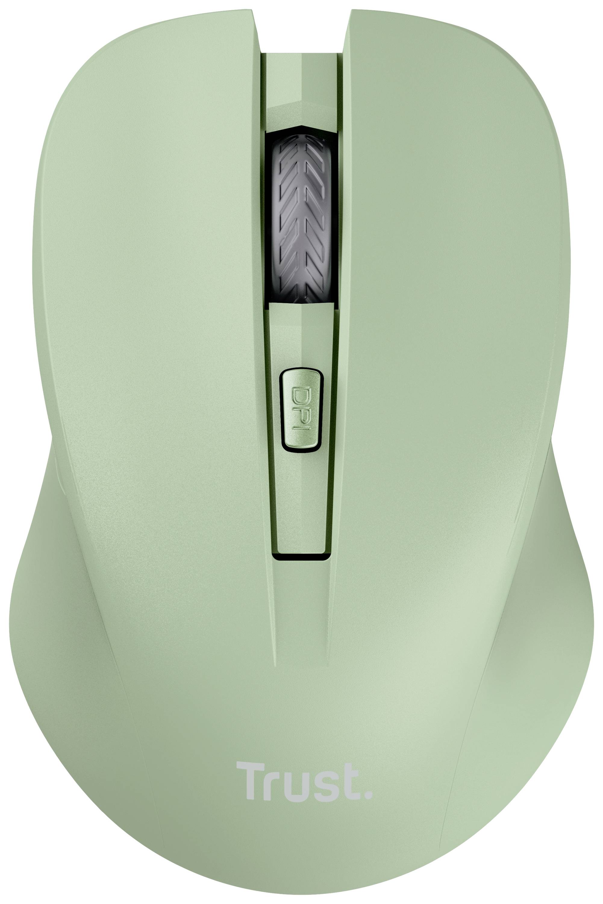 Trust MYDO SILENT Souris radio optique vert 4 Boutons 1800 dpi