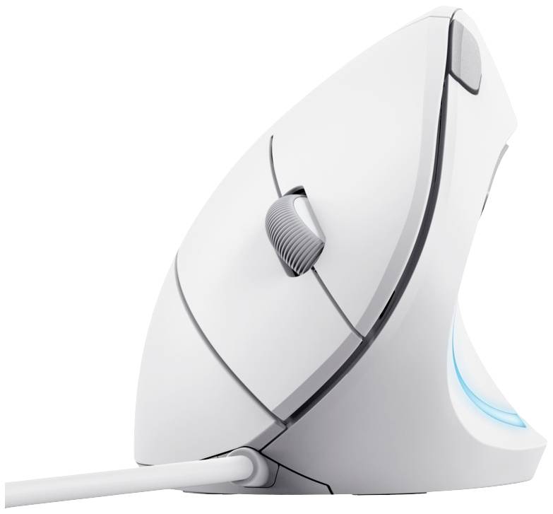 Trust VERTO ERGO Souris filaire optique blanc 6 Boutons 1600 dpi ergonomique