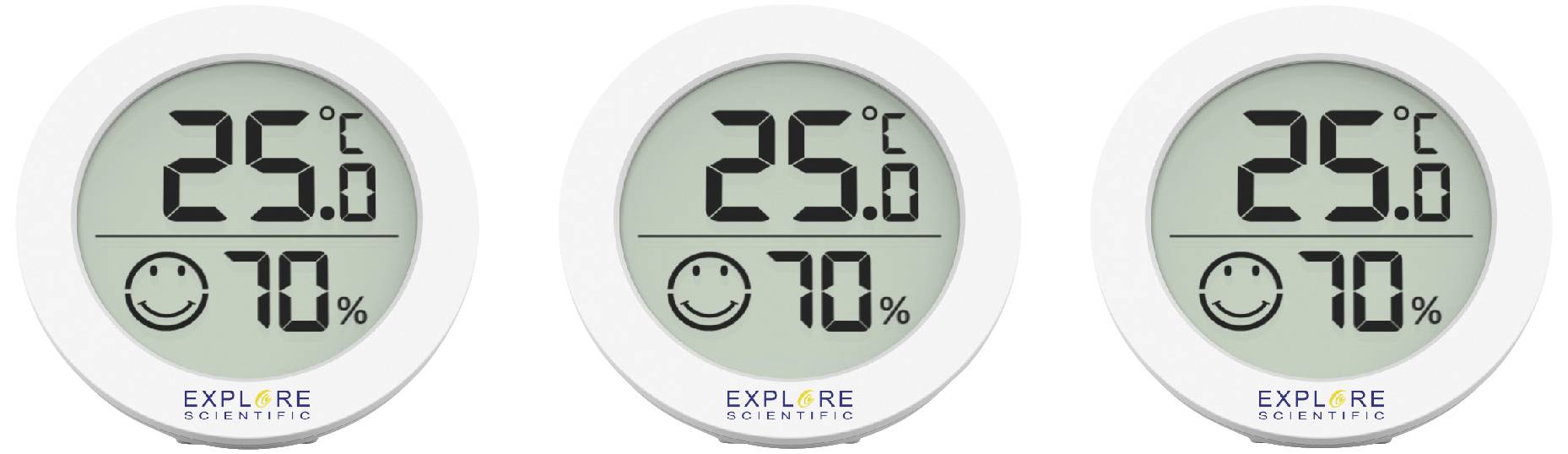 Explore Scientific Thermo-hygromètre blanc WSH0008