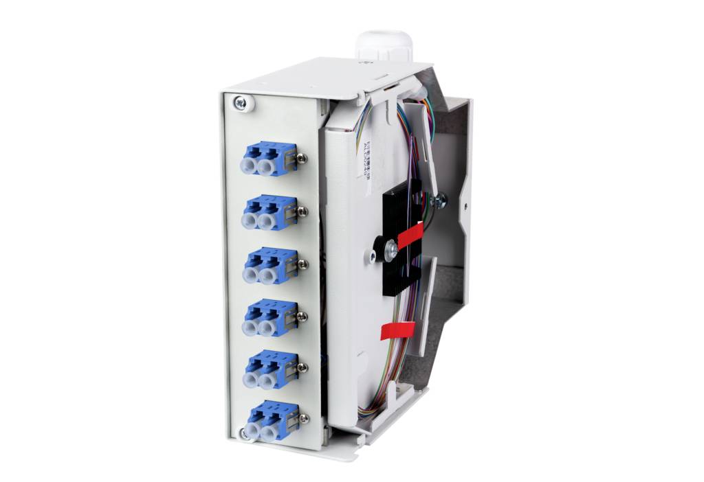 Metz Connect OpDAT REGpro splice 6xLC-Duplex OS2 Panneau de brassage fibre optique 6 ports LC