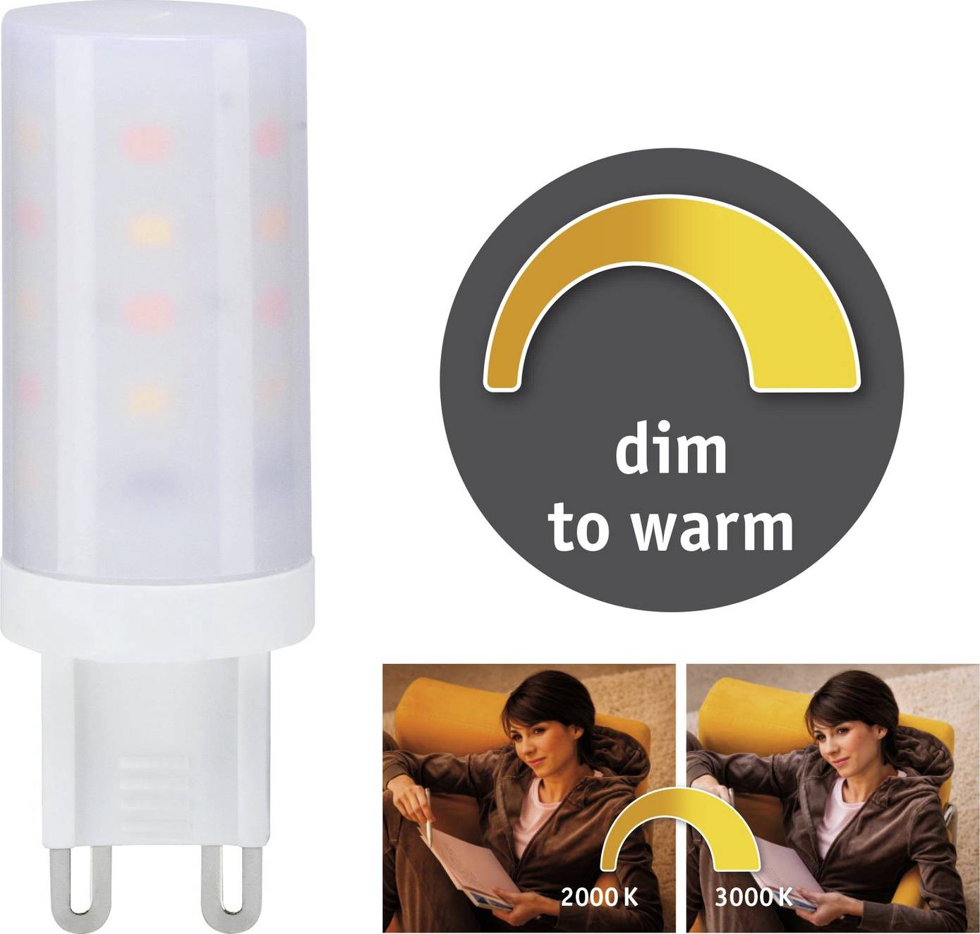 Paulmann 28819 LED CEE G (A - G) G9 4 W or (Ø x H) 18 mm x 55 mm 1 pc(s)