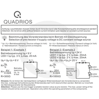 Quadrios Assortiment de LEDs blanc chaud 5 mm 20 mA 3.0 V Quadrios Assortiment de LEDs blanc chaud 5 mm 20 mA 3.0 V