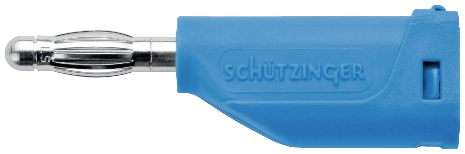Schützinger Fiche à ressort Ø de la broche: 4 mm bleu