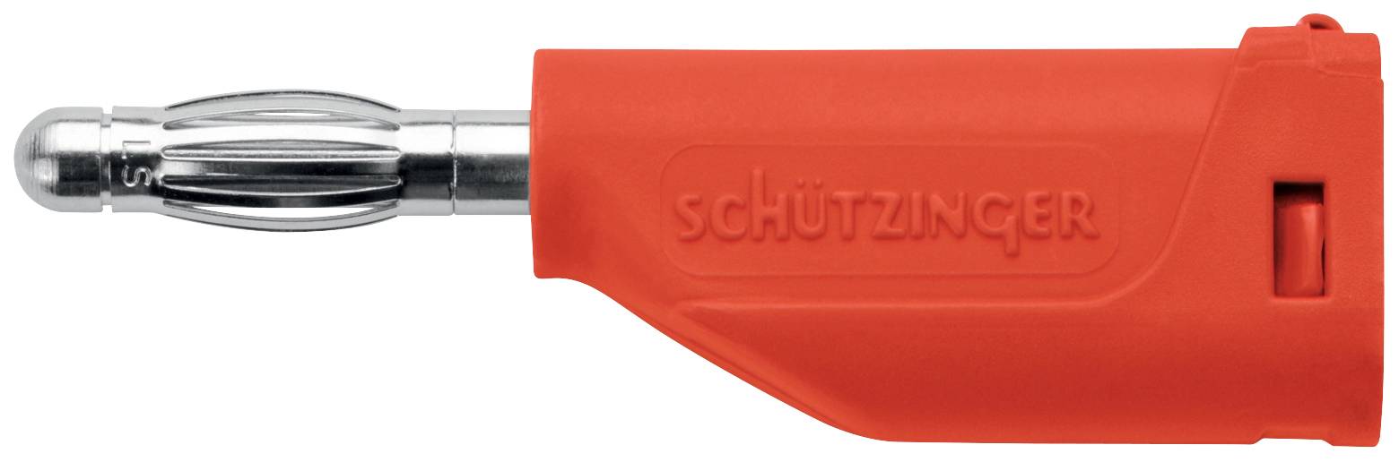 Schützinger Fiche à ressort Ø de la broche: 4 mm rouge