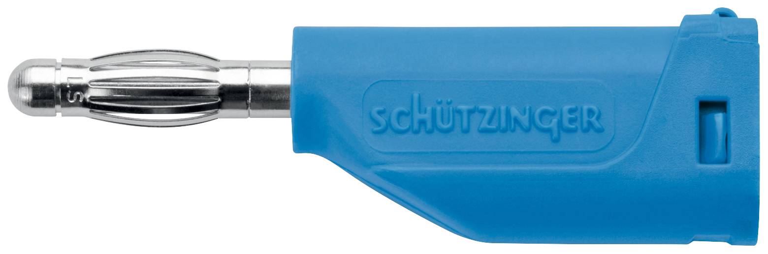 Schützinger Fiche à ressort Ø de la broche: 4 mm bleu