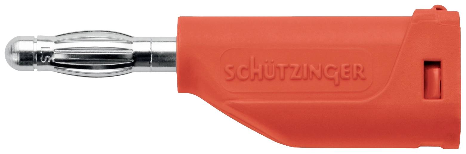 Schützinger Fiche à ressort Ø de la broche: 4 mm rouge