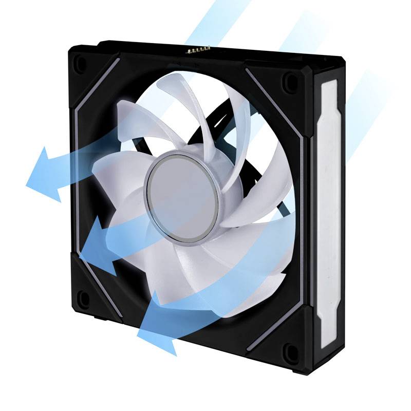 Lian Li Lian Li UNI FAN SL-INF 120 ARGB Reverse Blade PWM Lüfter - 120mm, schwarz Ventilateur pour PC noir (l x H x P) 120 x 122