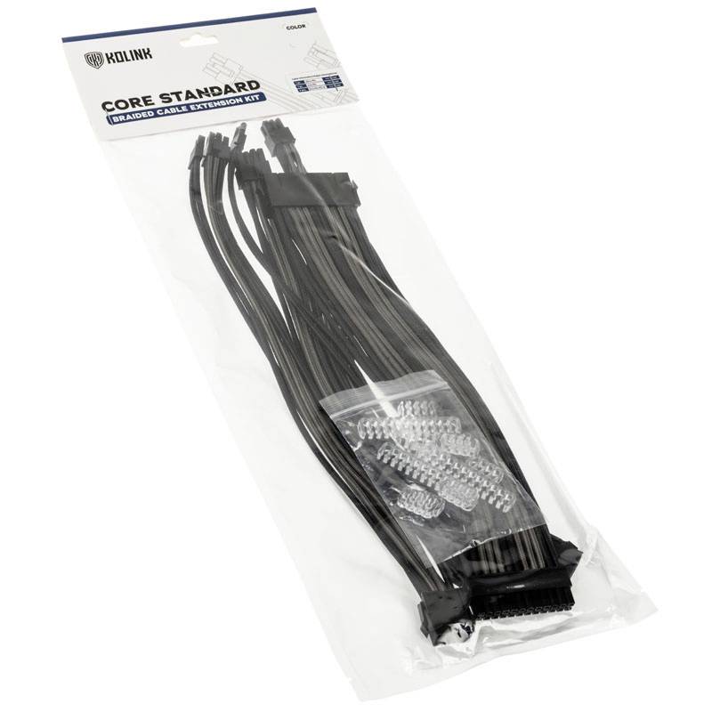 Kolink CORESTANDARD-EK-BGM alimentation Câble de raccordement noir