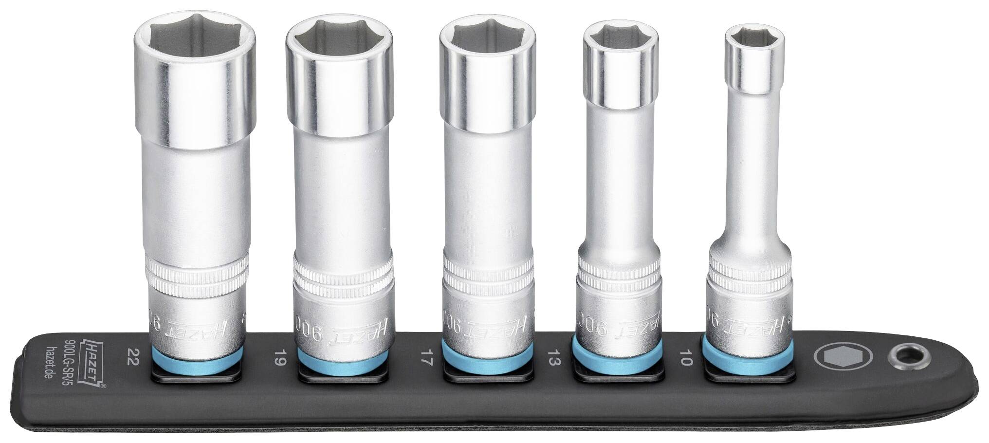 Hazet 900LG-SR/5 6 pans extérieurs Connecteur pour câble 5 pièces carré, 1/2" (12.5 mm)