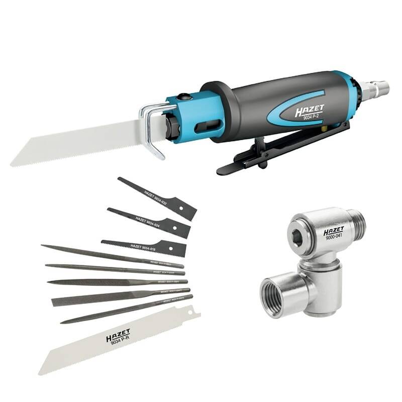 Hazet 9034P-2/2 Scie à guichet pneumatique 6.3 bar