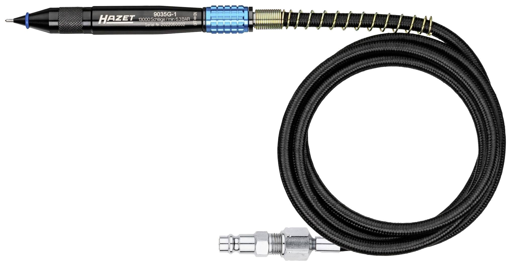 Hazet 9035G-1 Stylo graveur à air comprimé 6.3 bar