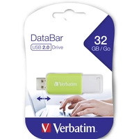 Verbatim V DataBar USB 2.0 Drive Clé USB 32 GB vert 49454 USB 2.0 Verbatim V DataBar USB 2.0 Drive Clé USB 32 GB vert 49454 USB 2.0