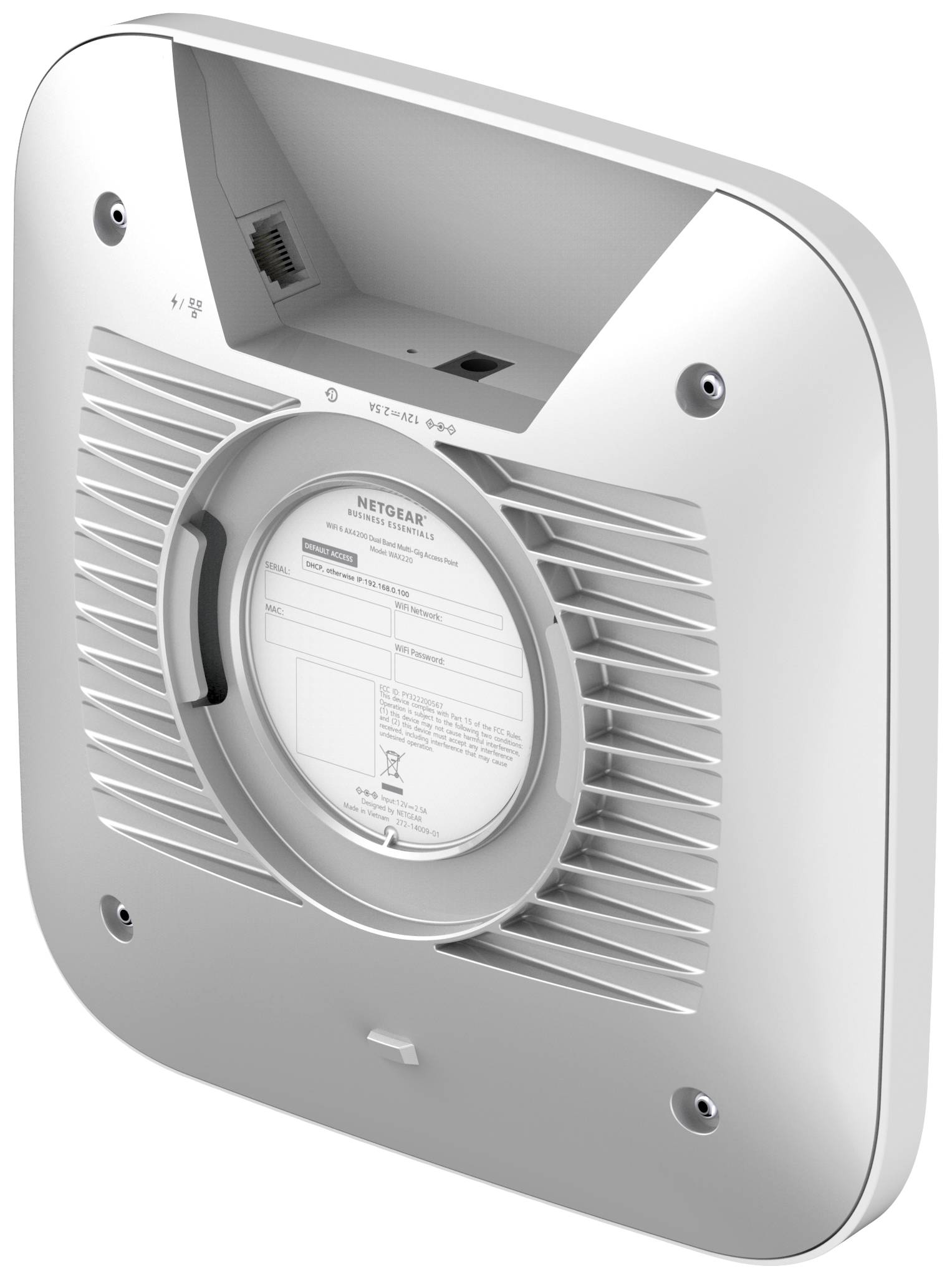 NETGEAR AX4200 (WAX220) Single Point d'accès Wi-Fi 3.6 GBit/s 2.4 GHz, 5 GHz