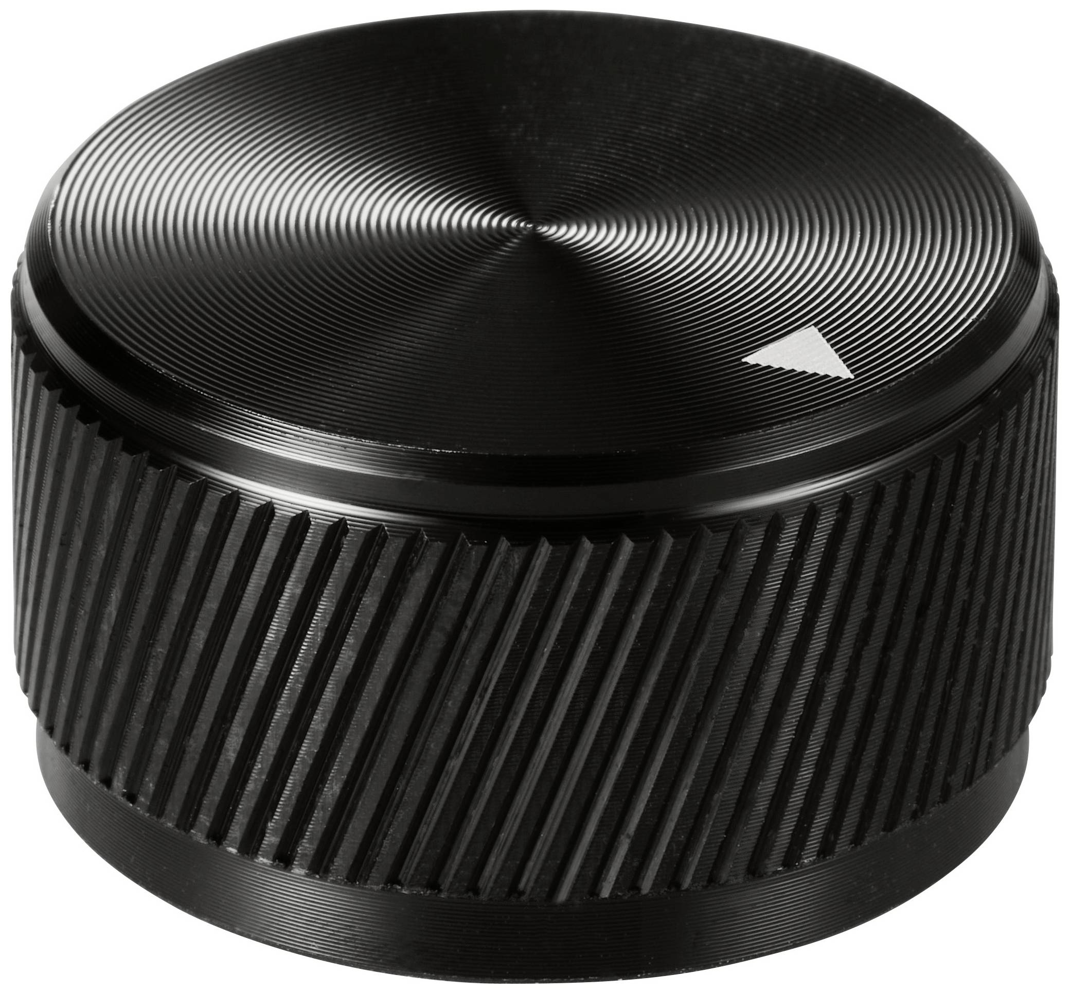TRU COMPONENTS TC-11613816 Tête de bouton rotatif avec marquage noir (Ø x H) 30 mm x 17 mm aluminium 1 pc(s)