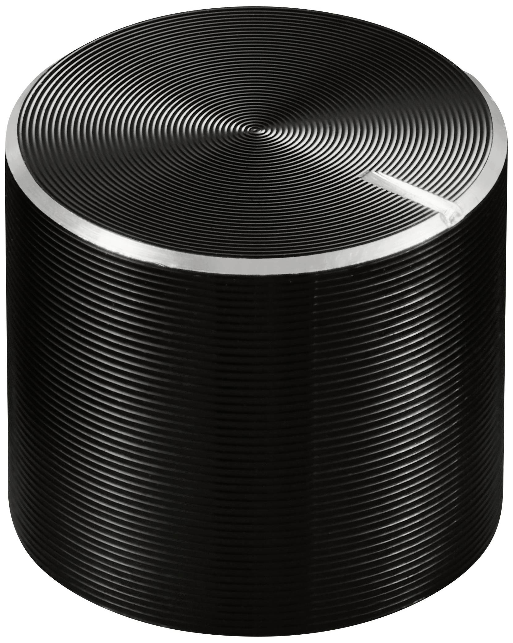 TRU COMPONENTS TC-11613864 Tête de bouton rotatif avec marquage noir (Ø x H) 15 mm x 13 mm aluminium, plastique