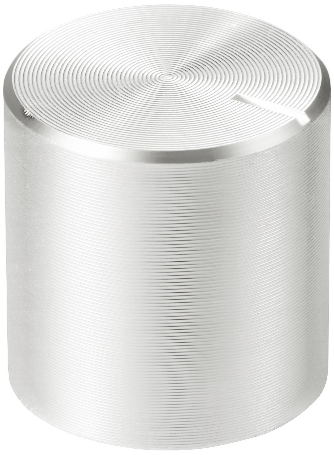 TRU COMPONENTS TC-11613912 Tête de bouton rotatif avec marquage argent (Ø x H) 13 mm x 13 mm aluminium, plastique