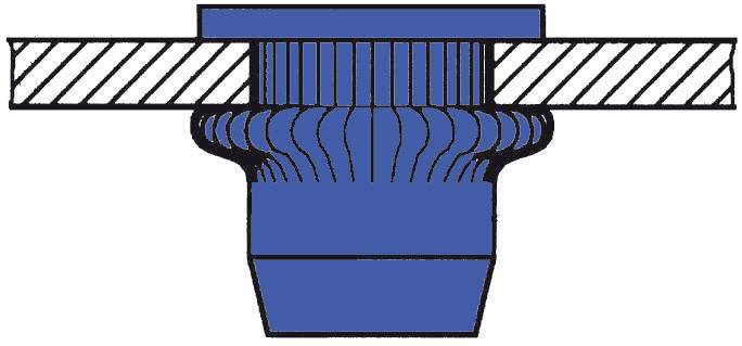 Gesipa 1450367 Ecrou à sertir en aveugle M8 100 pc(s)