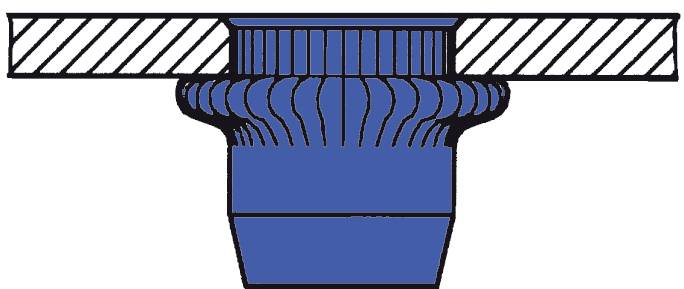 Gesipa 1450368 Ecrou à sertir en aveugle M6 250 pc(s)