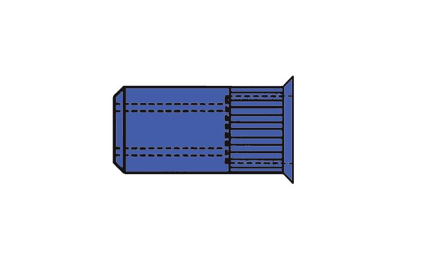 Gesipa 1450368 Ecrou à sertir en aveugle M6 250 pc(s)