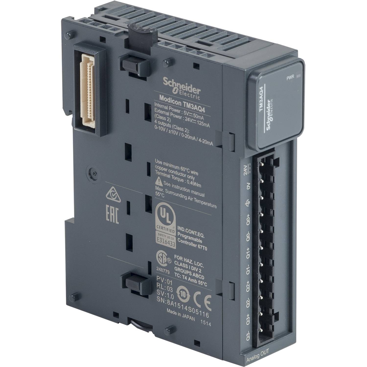 Schneider Electric TM3AQ4 Module d'extension
