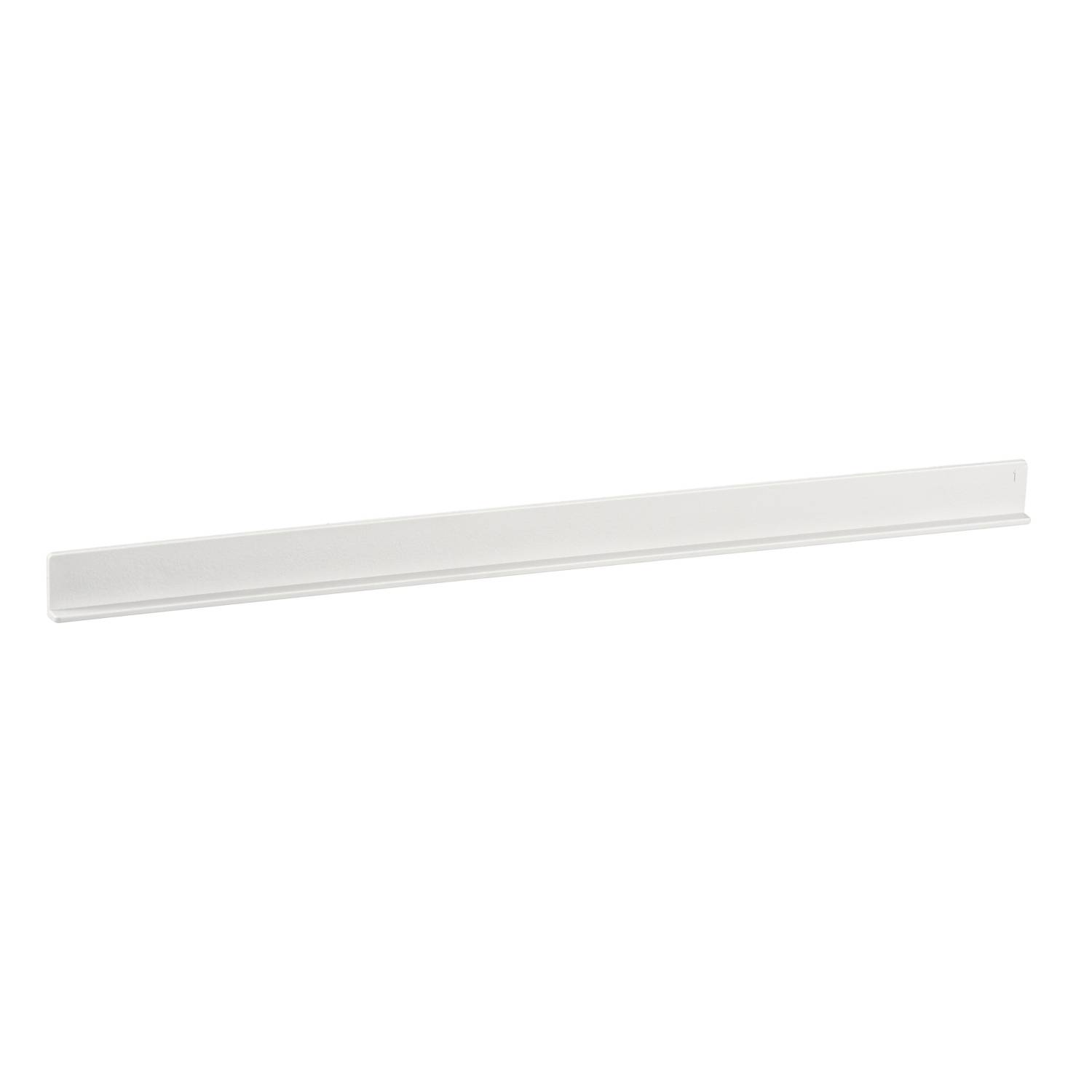 Barre magnétique blanche pour le rangement d'ustensiles de cuisine ou d'outils. Design long et élégant pour une organisation gain de place.