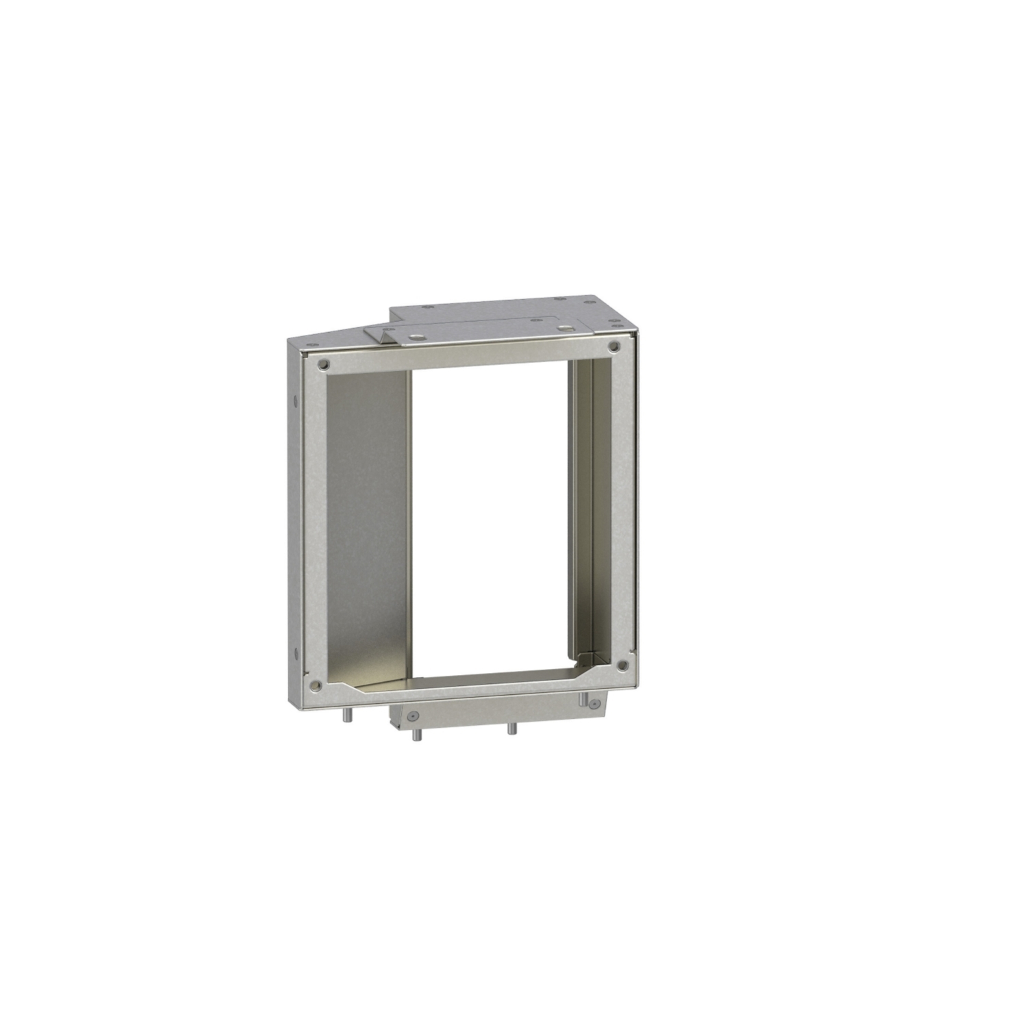 Cadre métallique de forme rectangulaire. Principalement utilisé pour des applications techniques ou comme support structural.