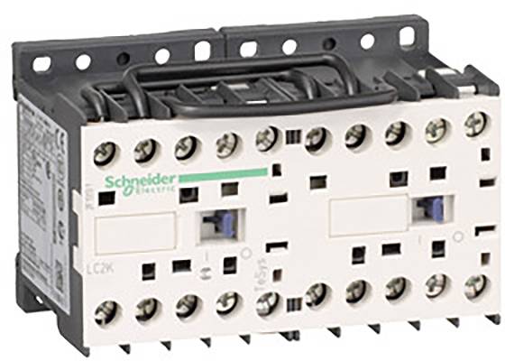 Un contacteur électrique de puissance de Schneider Electric, utilisé pour le contrôle des circuits électriques dans des applications industrielles.