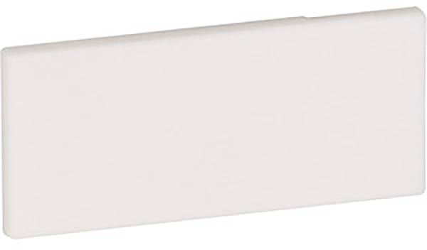 Carreau blanc rectangulaire, surface lisse, aucun motif ou détail visible.