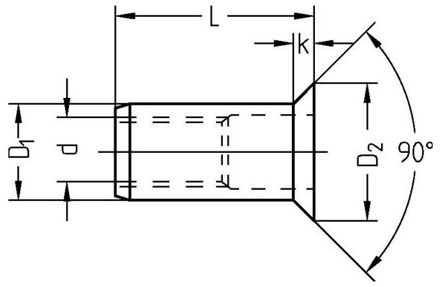 Gesipa 1433715 Ecrou à sertir en aveugle M8 100 pc(s)