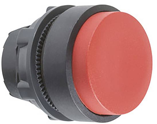 Bouton d'arrêt d'urgence rouge, utilisé pour interrompre le fonctionnement des machines en tant que mesure de sécurité en cas d'urgence.