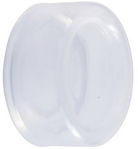 Un anneau transparent, ovale, pour le rembourrage ou le soulagement de la pression, potentiellement destiné à des usages médicaux ou orthopédiques.