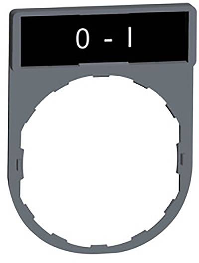 Un boîtier rond gris avec un affichage rectangulaire noir en haut, montrant les chiffres '0 - 1'.
