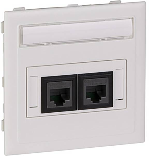 Kit de raccordement plat 2XActassi 250 cat6 UTP blanc RAL9010 type:CYB-DP Schneider Electric Contenu: 1 pc(s)