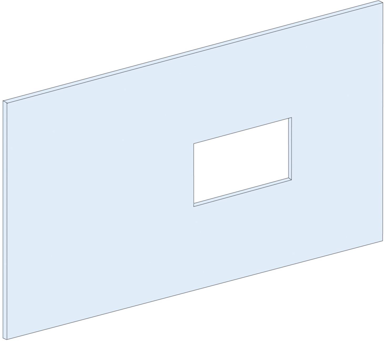 PrismaSeT-P, panneau avant, Compact INS-INV320-630, montage fixe, vertical, largeur = 650 mm, hauteur = 10 modules Schneider