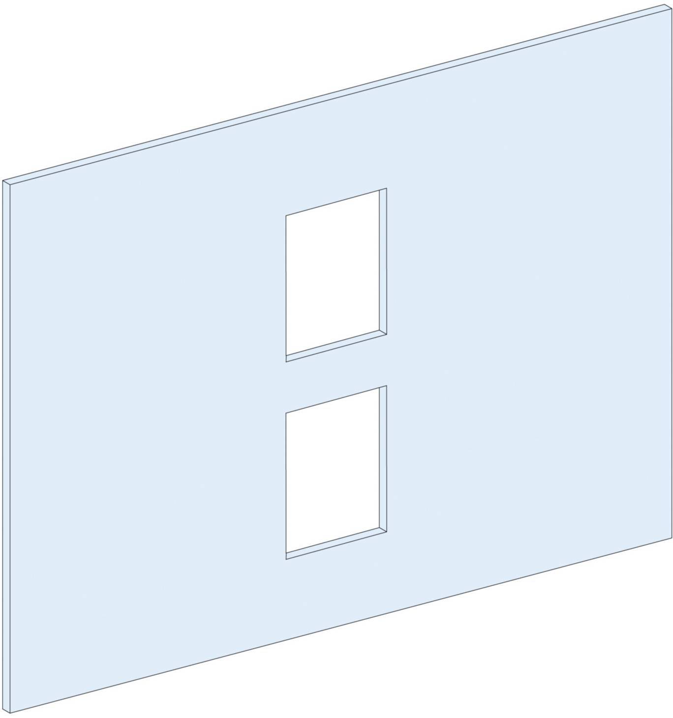 PrismaSeT-P, panneau avant, pour connexion réseau, compact NSX100-250, moteur, horizontal, largeur = 650 mm, hauteur = 8 modules