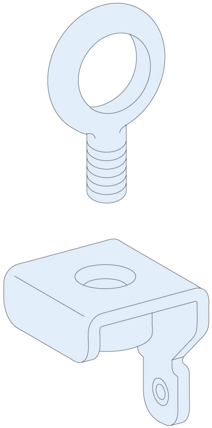 PrismaSeT-P, œillets de transport, pour armoire électrique, (x 4) Schneider Electric Contenu: 1 pc(s)